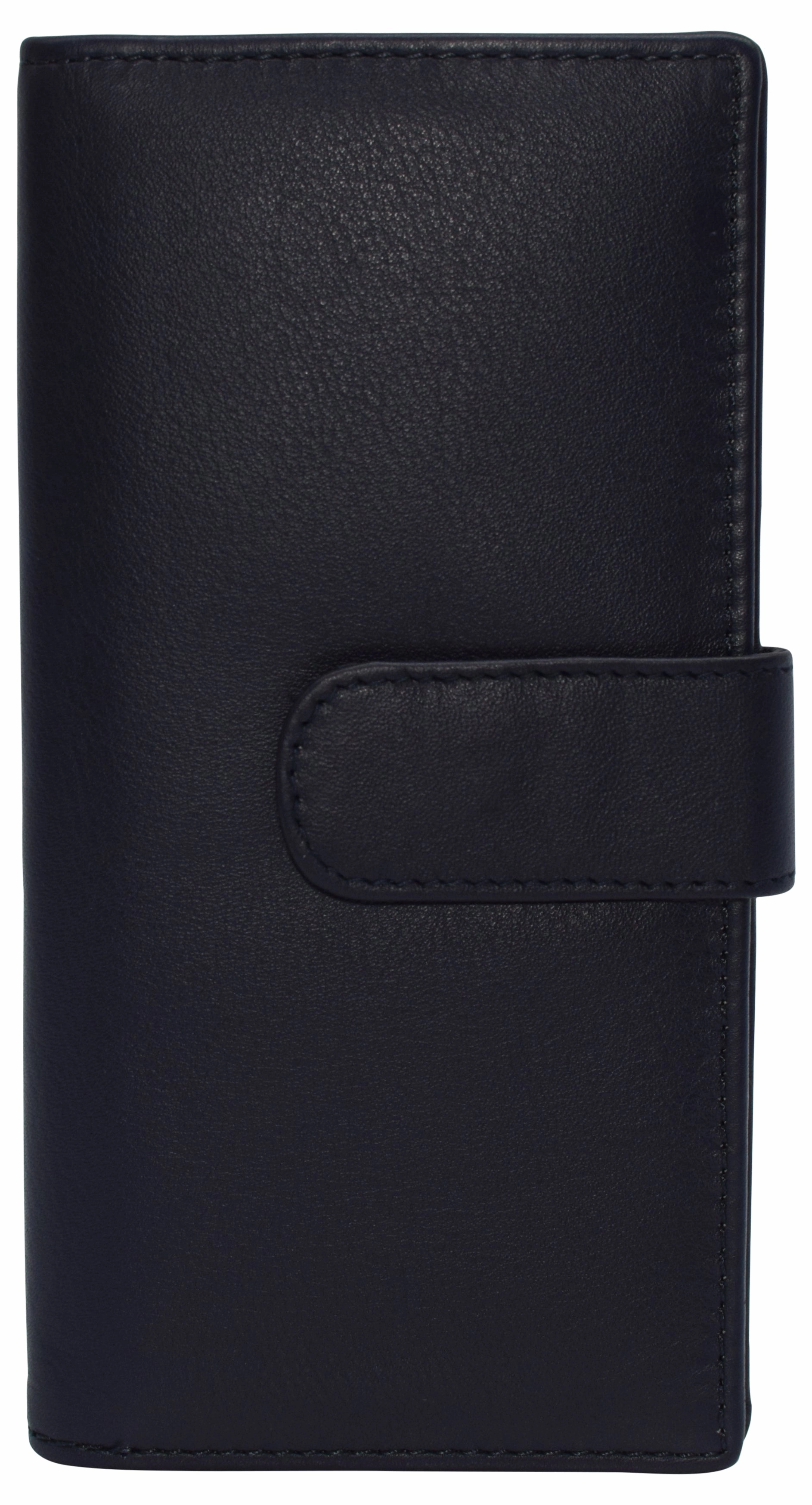 Exclusive Online Discount Real Leather Checkbook Cover Rfid Wallets For Women Duplicate Check With Snap Closure