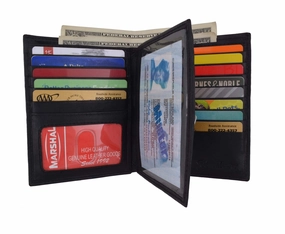 Men'S Hipster Bifold Genuine Leather Multi-Card Id Holder European Wallet Best Price Online Hot Discount Deal