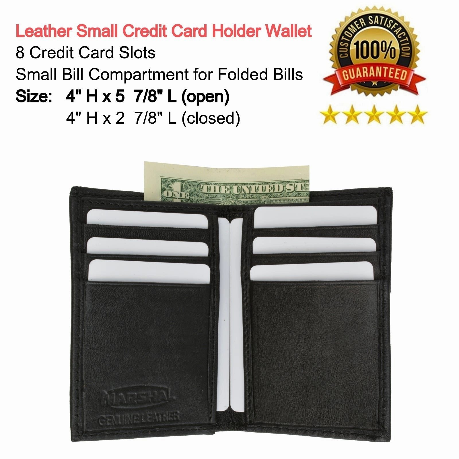 Gift Ideas Galore Limited Offer Alert Mens Slim Bifold Wallet Genuine Leather Front Pocket Multi Card Holder Black