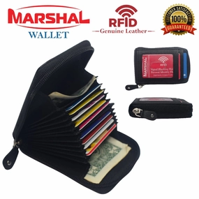 Price Drop Today Clearance Steal Today Women'S Genuine Leather Credit Card Holder Rfid Secure Spacious Cute Zipper Card Wallet Small Purse With Id Window