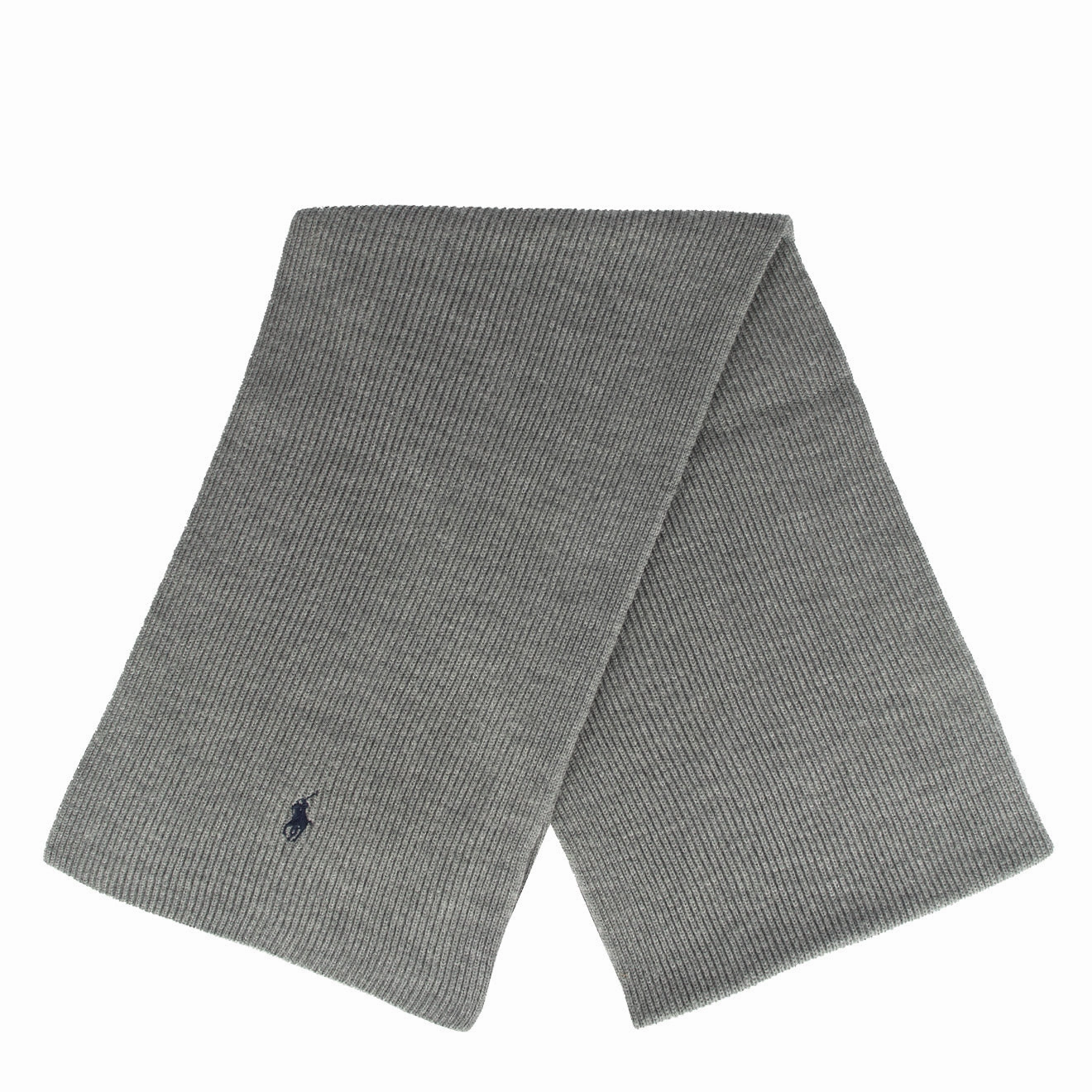 Polo Ralph Lauren Merino Wool Scarf Fawn Grey Heather Price Drop Today