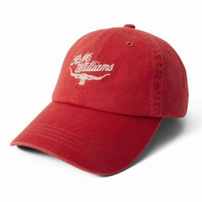 R.M.Williams Script Longhorn Cap - Red Clearance Blowout
