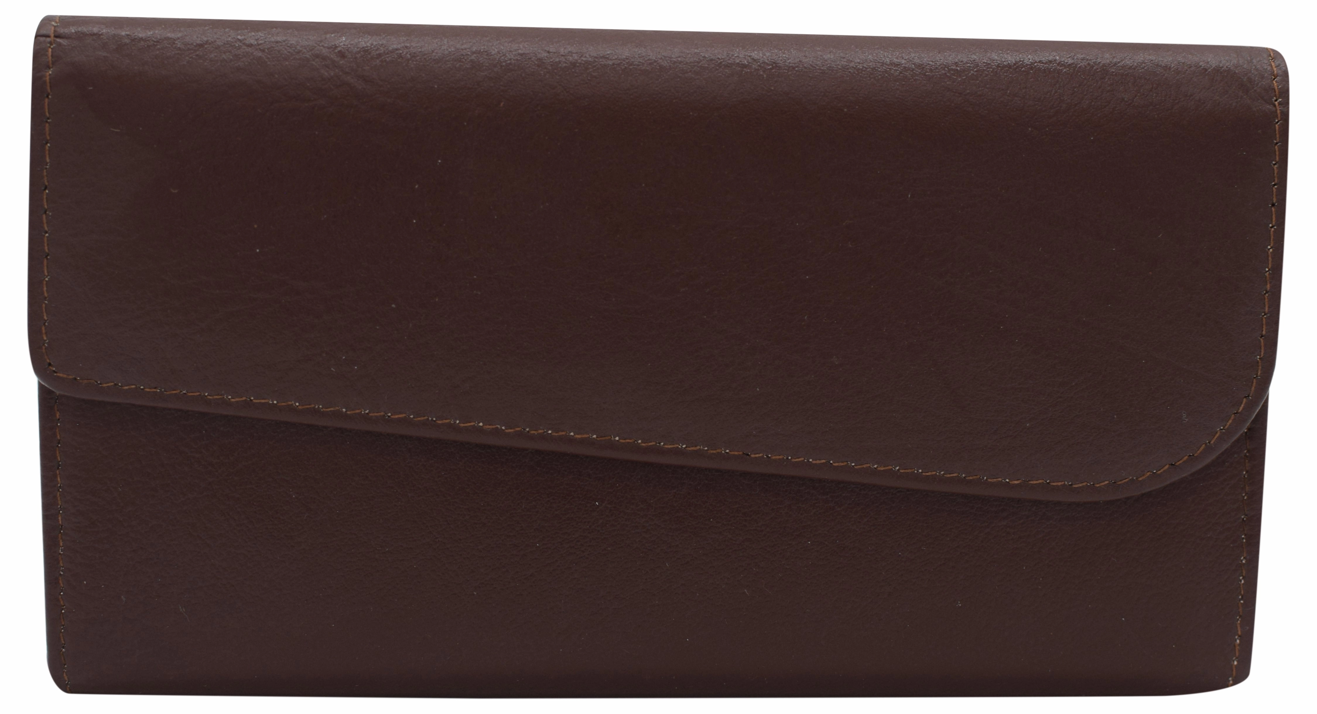 Women'S Genuine Leather Rfid Trifold Checkbook Slim Wallet For Ladies Best Deal Today Online Exclusive Offer