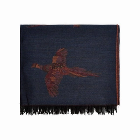 GiftWorthy Sale Dubarry Birchdale Ladies Pheasant Wool Scarf - Midnight