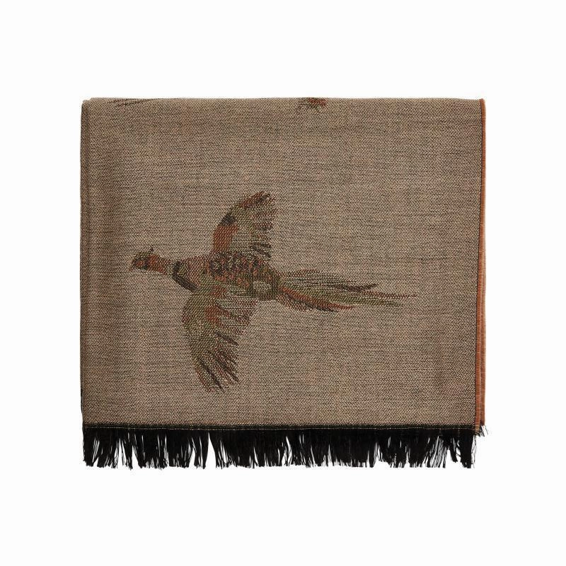 Daily Hot Deal Dubarry Birchdale Ladies Pheasant Wool Scarf - Taupe