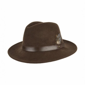 Dubarry Gallagher Ladies Felt Fedora Hat - Bourbon Clearance Alert Now Best Price Online