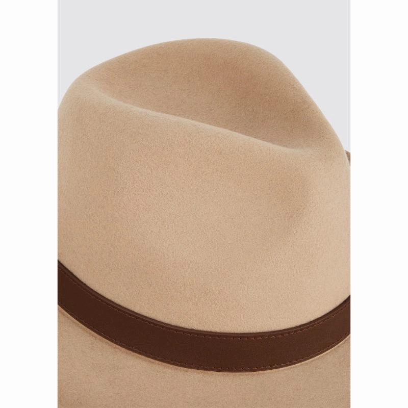 Limited Offer Alert Shop Smart Deals Dubarry Gallagher Ladies Felt Fedora Hat - Sand