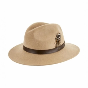 Dubarry Gallagher Ladies Felt Fedora Hat - Sand Grab Your Savings