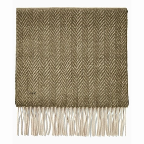 Dubarry Kingsley Ladies Wool Scarf - Olive Special Price Today Limited Stock Deals