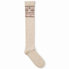 Dubarry Rolestown Fairisle Ladies Alpaca Boot Socks - Oat Dont Miss This Steal