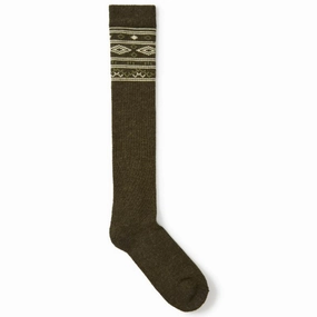 Surprise Offer Now Shop Today Save Dubarry Rolestown Fairisle Ladies Alpaca Boot Socks - Olive