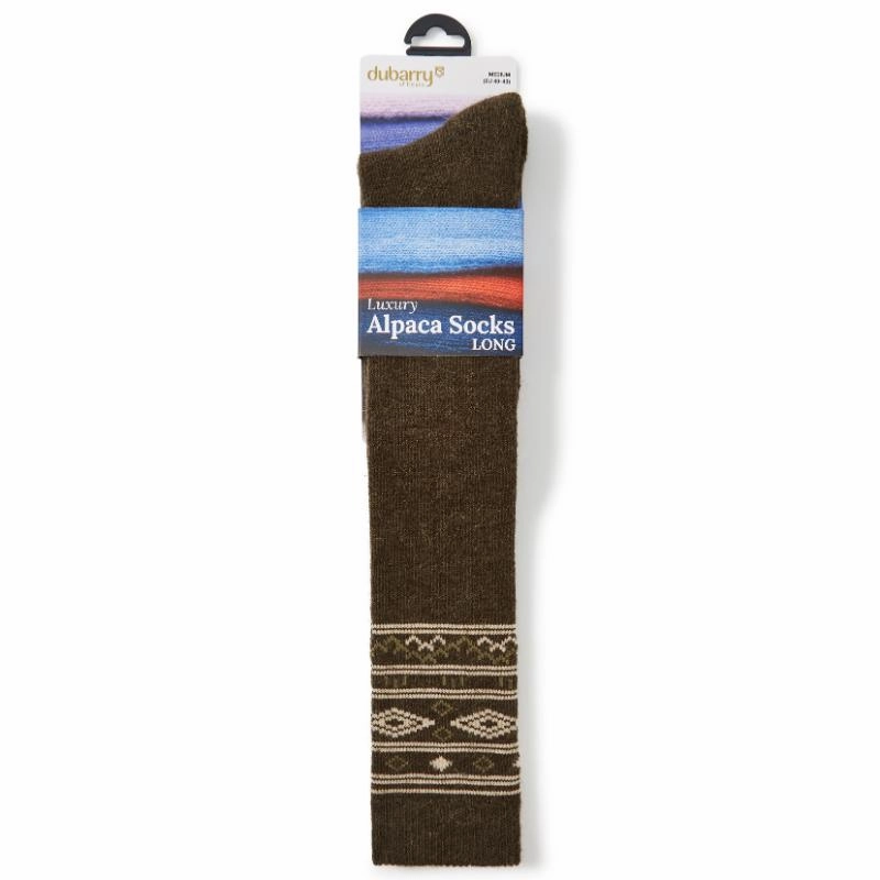 Exclusive Hot Pick Grab Your Deal Today Dubarry Rolestown Fairisle Ladies Alpaca Boot Socks - Olive