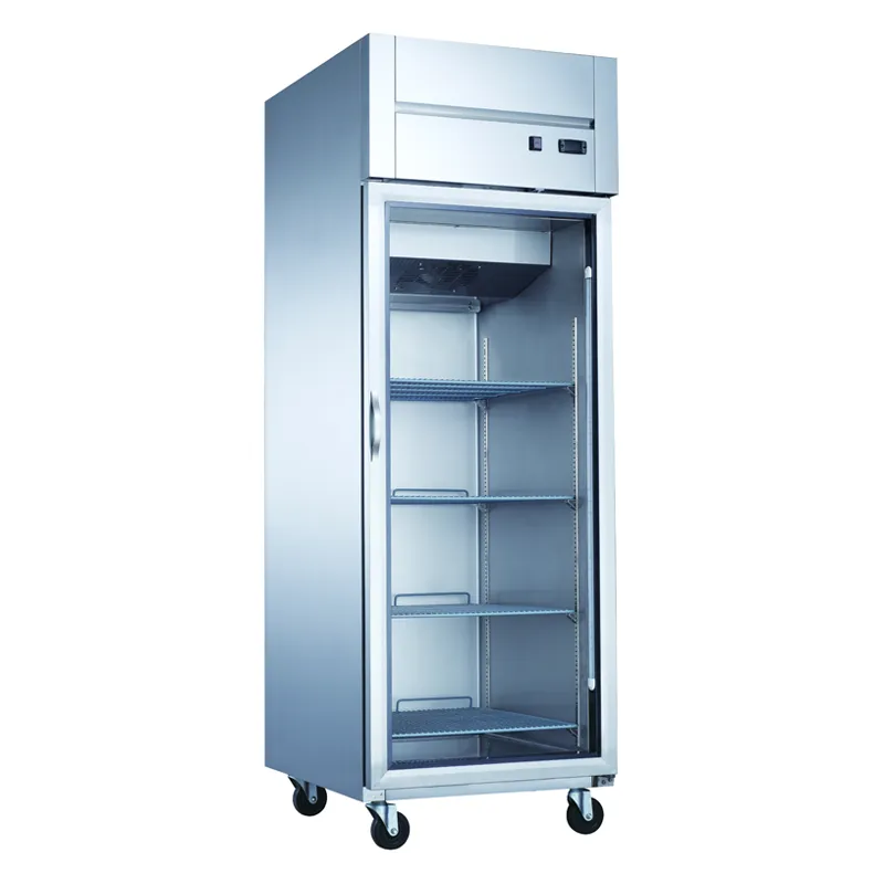 Dukers - D28AR-GS1, 27" Single Glass Door Reach-In Refrigerator 17.7 cu.ft.