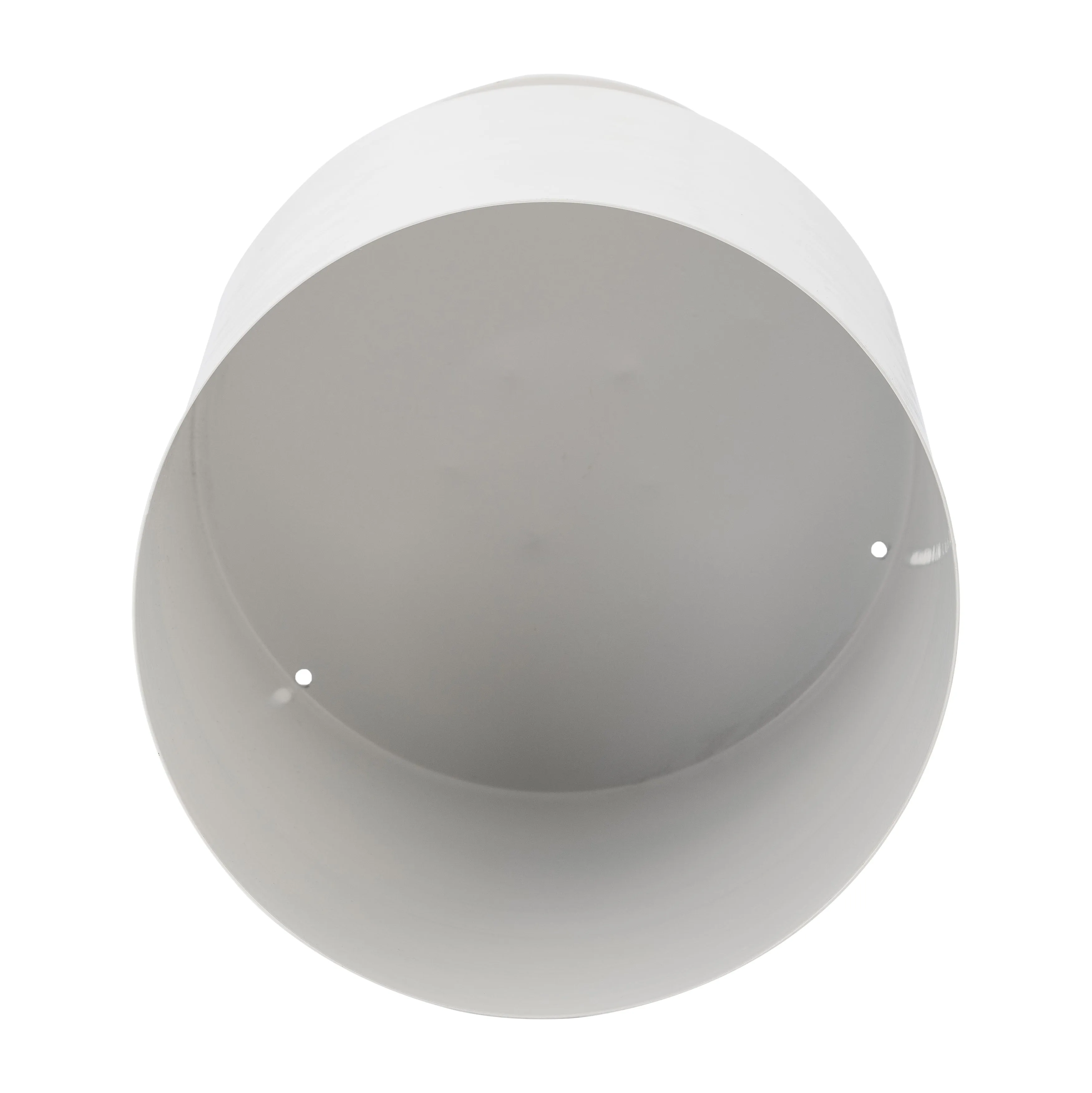 Ec Metal,8",flat Round Base Planter,white