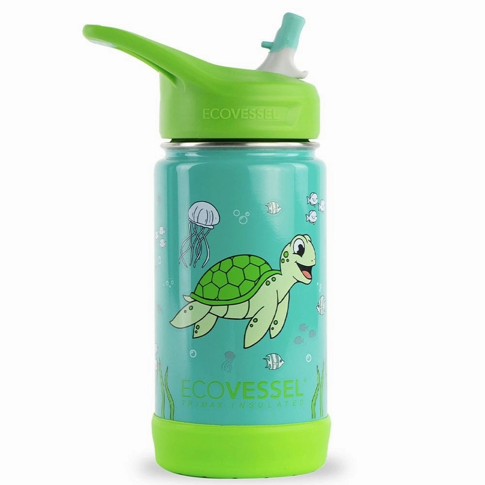 Ecovessel Frost Kids Triple Insulated Bottle With Straw 355Ml Mega Sale Now