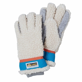 Today Only Discount Alert Elmer Gloves Wool Pile 5 Finger Glove Beige / Blue