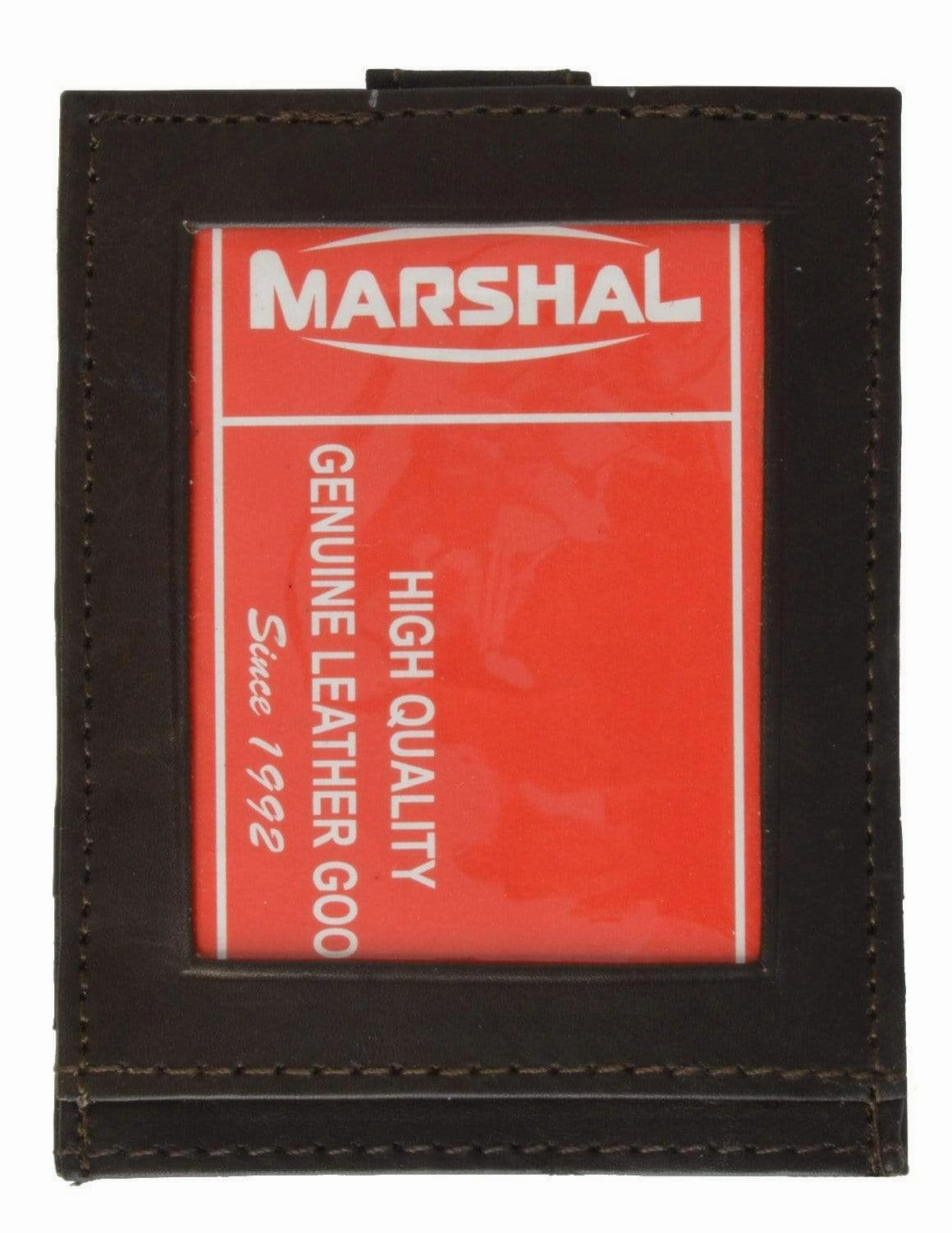 Mens Genuine Leather Money Clip Business Credit Card Id Case 462 (C) Hot Pick Sale