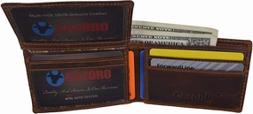 New Small Mens Rfid Vintage Leather Bifold Slim Credit Card Id Wallet By Cazoro Price Slash Today Instant Savings Inside