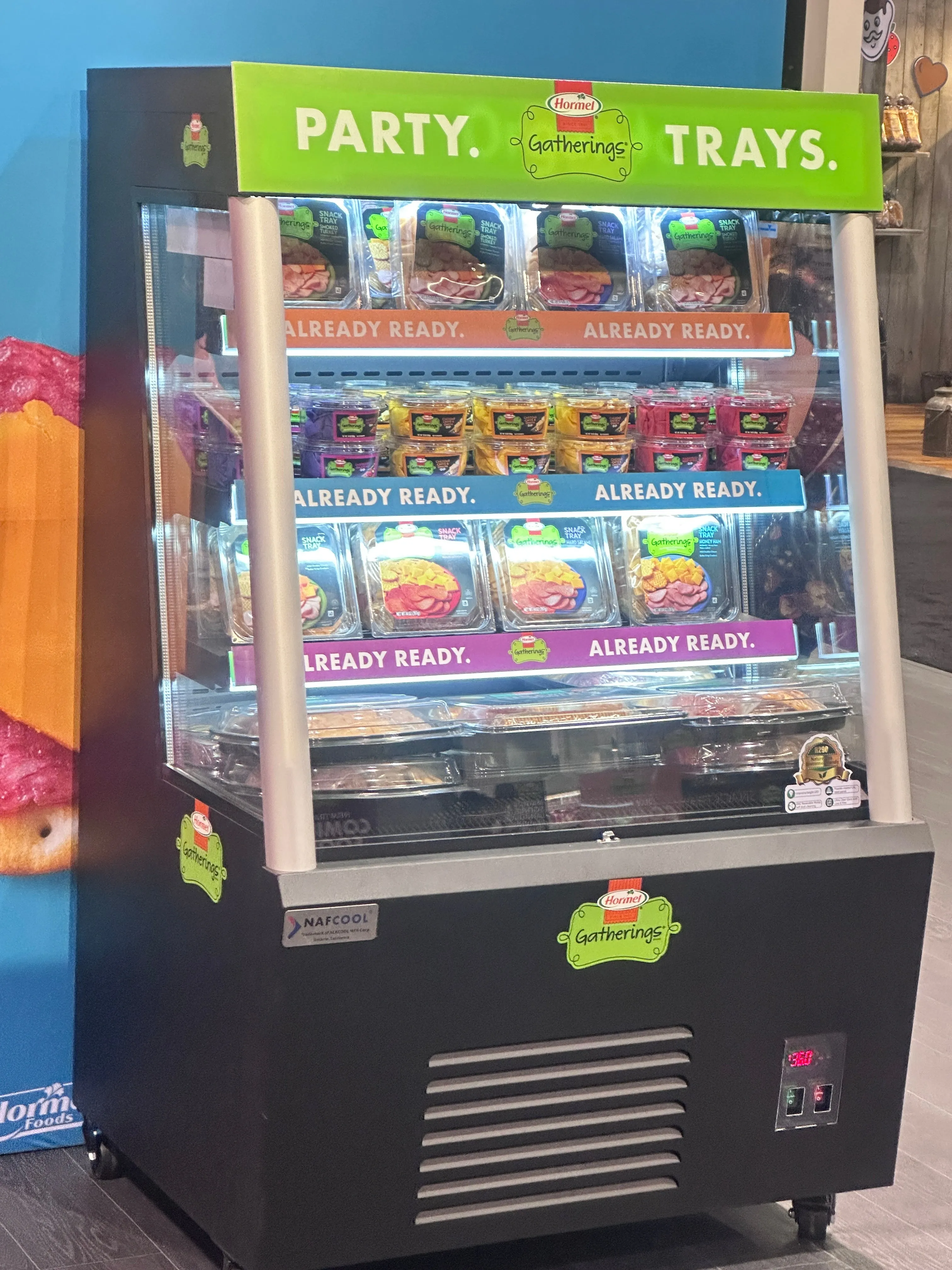Erina 36'' Steel Open Air Grab Go Display Merchandiser Refrigerator