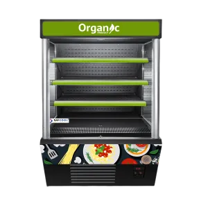 Erina 36'' Steel Open Air Grab Go Display Merchandiser Refrigerator