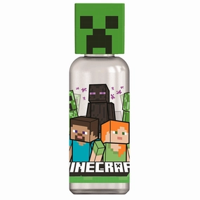 Euromic Minecraft Water Bottle With 3D Figure Top Best Seller Deal Limited Stock Hot Deal