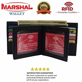 Hot Savings Alert European Hipster Mens Wallet Thick Large Bifold 20 Cards And 2 Id Window, Black, One Size
