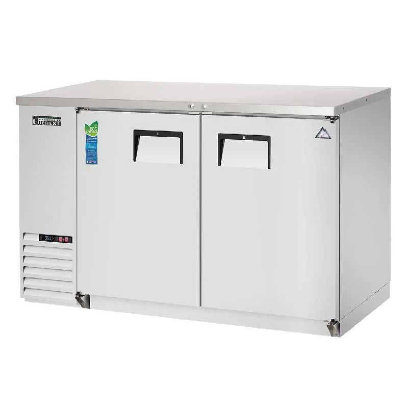 Everest - EBB48-SS, Commercial 49" Back Bar Cooler Two Section 14 cu. ft.