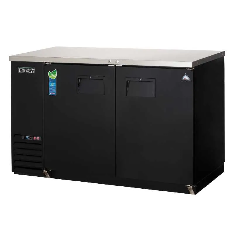 Everest - EBB59, Commercial 57" Two Section Back Bar Refrigerator Cooler 20 cu. ft.