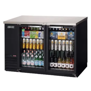 Everest - EBB59G-24, Commercial 57" Back Bar Two Section Cooler