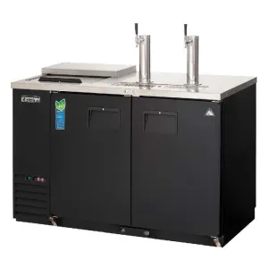 Everest - EBD2-BBG-24, Commercial 57" Back Bar & Direct Draw Keg Refrigerator Cooler Beer Dispenser Cooler Beer Dispenser 17 cu. ft.