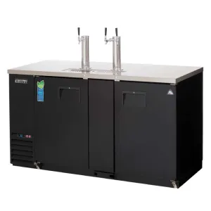 Everest - EBD3-BB-24, Commercial 68" Back Bar & Direct Draw Keg Refrigerator Cooler Beer Dispenser