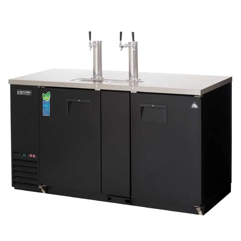 Everest - EBD3-BB-24, Commercial 68" Back Bar & Direct Draw Keg Refrigerator Cooler Beer Dispenser