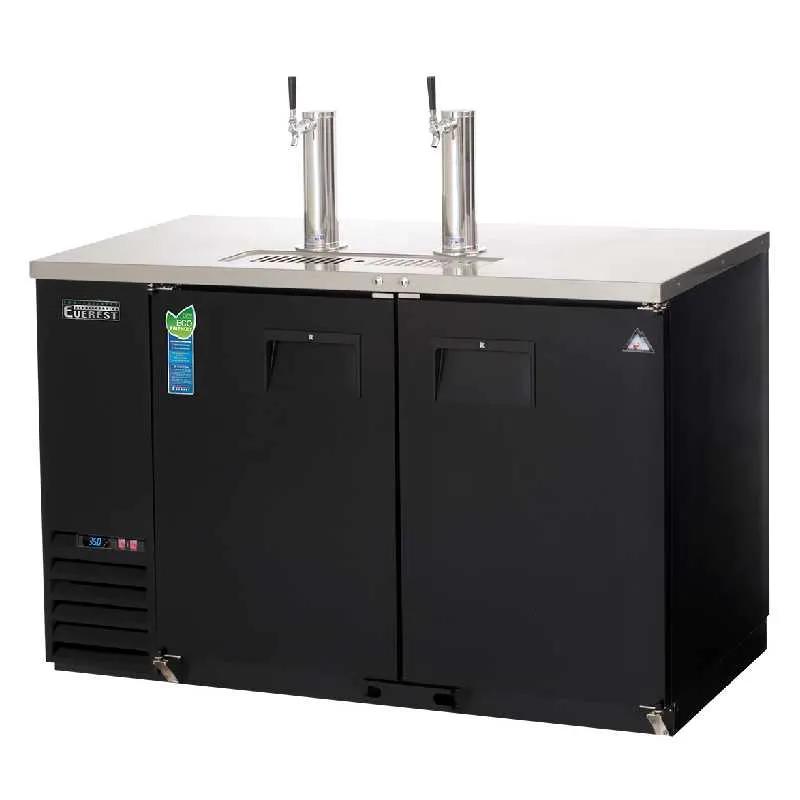 Everest - EBDS2-24, Commercial 49" Direct Draw Keg Refrigerator Cooler Beer Dispenser