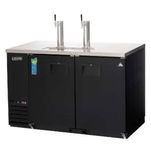 Everest - EBDS2-24, Commercial 49" Direct Draw Keg Refrigerator Cooler Beer Dispenser