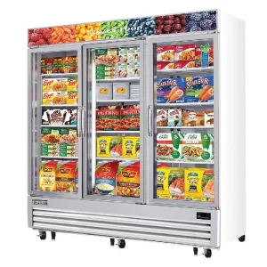 Everest - EMGF69 Commercial 74" 3 Glass Door Merchandiser Freezer