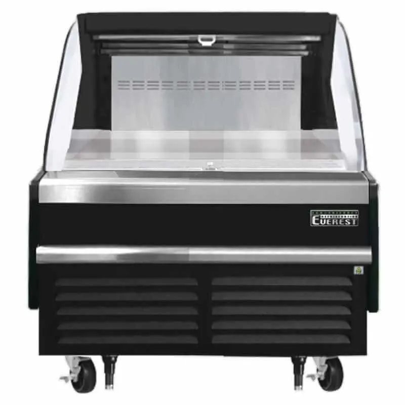 Everest - EOMH-36-B-35-S, Commercial 37" Horizontal Open Air Display Merchandiser