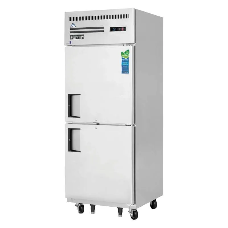 Everest - ESRH2, Commercial 29" Two Solid Door Reach-In Refrigerator 23 cu.ft.
