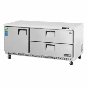 Everest - ETBR3-D2, Commercial 71" 2 Drawer Undercounter Refrigerator