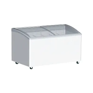 Excellence Industries - VB-6HC, 59' Commercial Chest Freezer 2 Curve Glass Door 16.3 cu. ft.