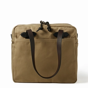 Filson Tote Bag With Zipper Tan Last Chance Offer
