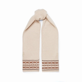 Online Exclusive Savings Holland Cooper Jennifer Fairisle Ladies Scarf - Light Camel