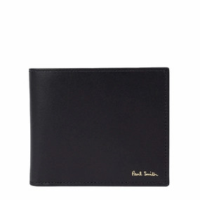 Hot Pick Online Deal Frenzy Today Paul Smith Leather Signature Stripe Interior Billfold Wallet Black