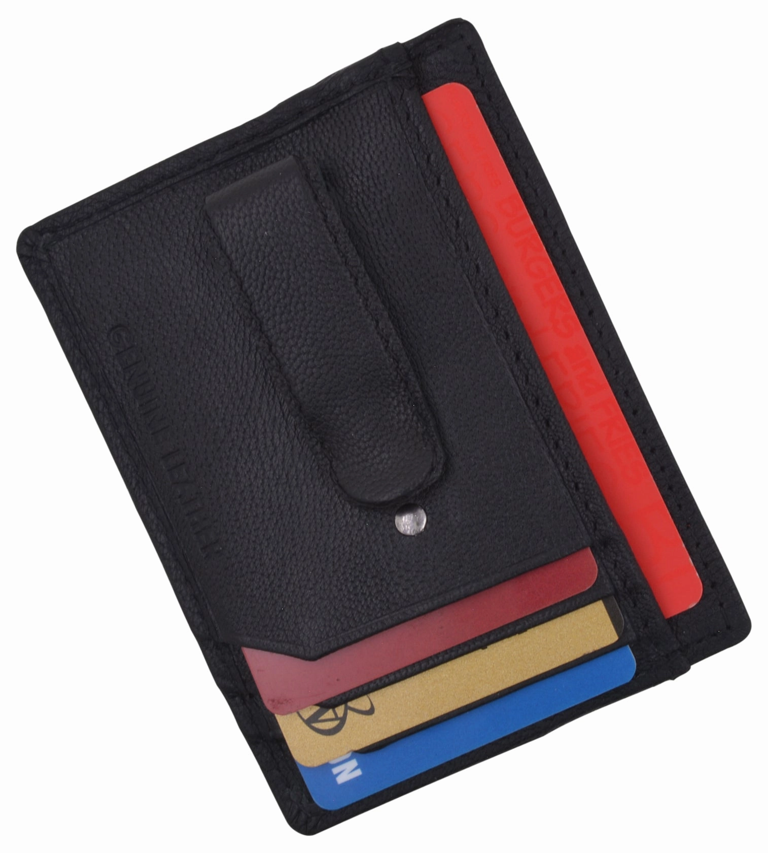Money Clip Front Pocket Wallet Slim Minimalist Leather Wallet Men'S New Dont Miss These Savings