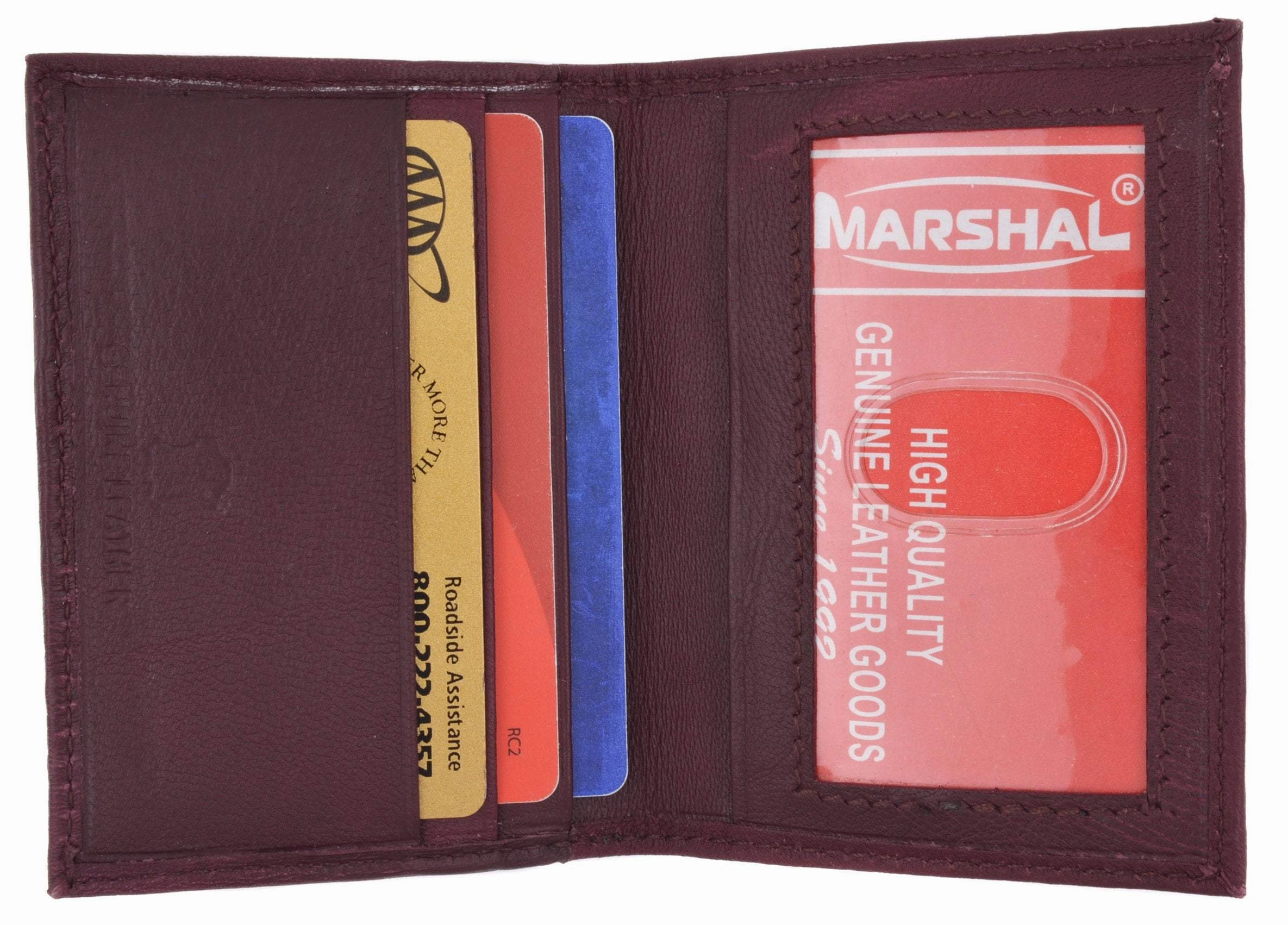 Today Only Discount Alert Mens Wallet Bifold Genuine Leather Slim Small Credit Card Id Holder With Front Id Licence Window