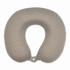 Dont Miss This Steal Shop Grab Savings Jersey Stripe - Memory Foam Neck Pillow - Taupe Stripe