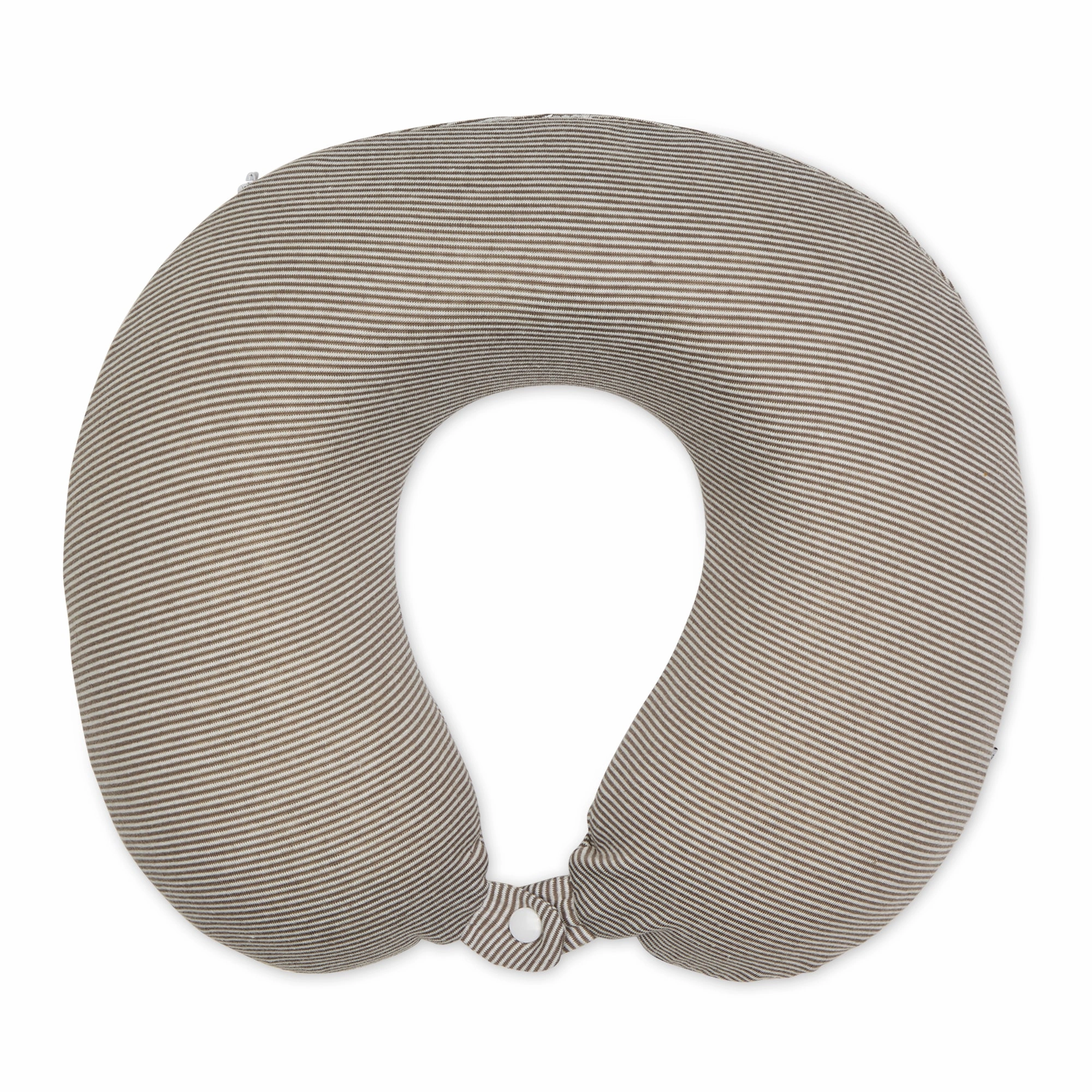 Dont Miss This Steal Shop Grab Savings Jersey Stripe - Memory Foam Neck Pillow - Taupe Stripe