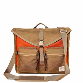 Filson Surveyor Messenger Bag Dark Tan / Flame Weekend Flash Offer