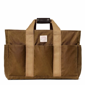 Filson Tin Cloth Supply Tote Dark Tan Limited Stock Hot Deal