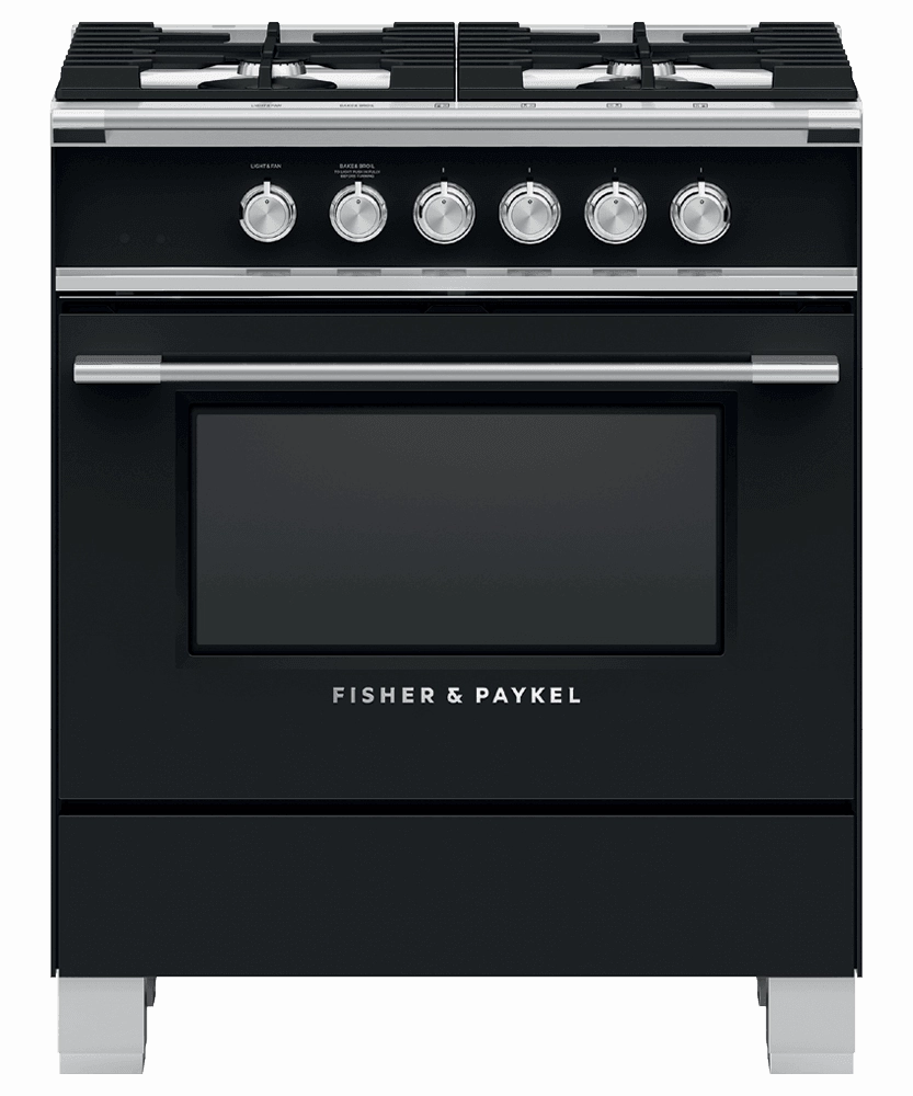 Fisher & Paykel OR30SCG4B1 Gas Range, 30", 4 Burners