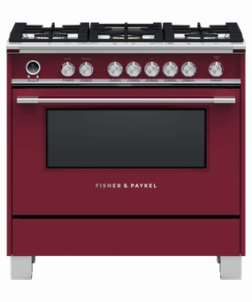 Fisher & Paykel OR36SCG6R1 Dual Fuel Range, 36", 5 Burners, Self-Cleaning